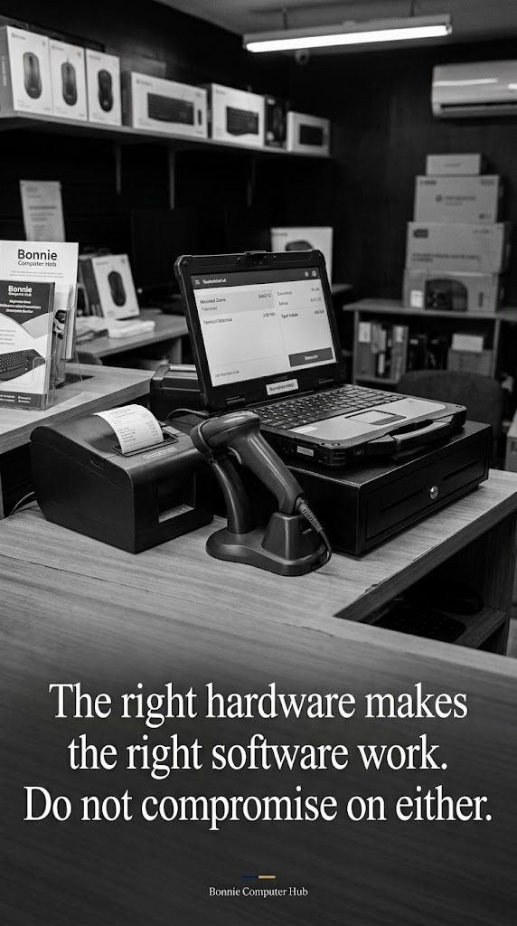 RECEIPT PRINTERS, BARCODE SCANNERS, AND CASH DRAWERS — HARDWARE YOUR POS MUST SUPPORT